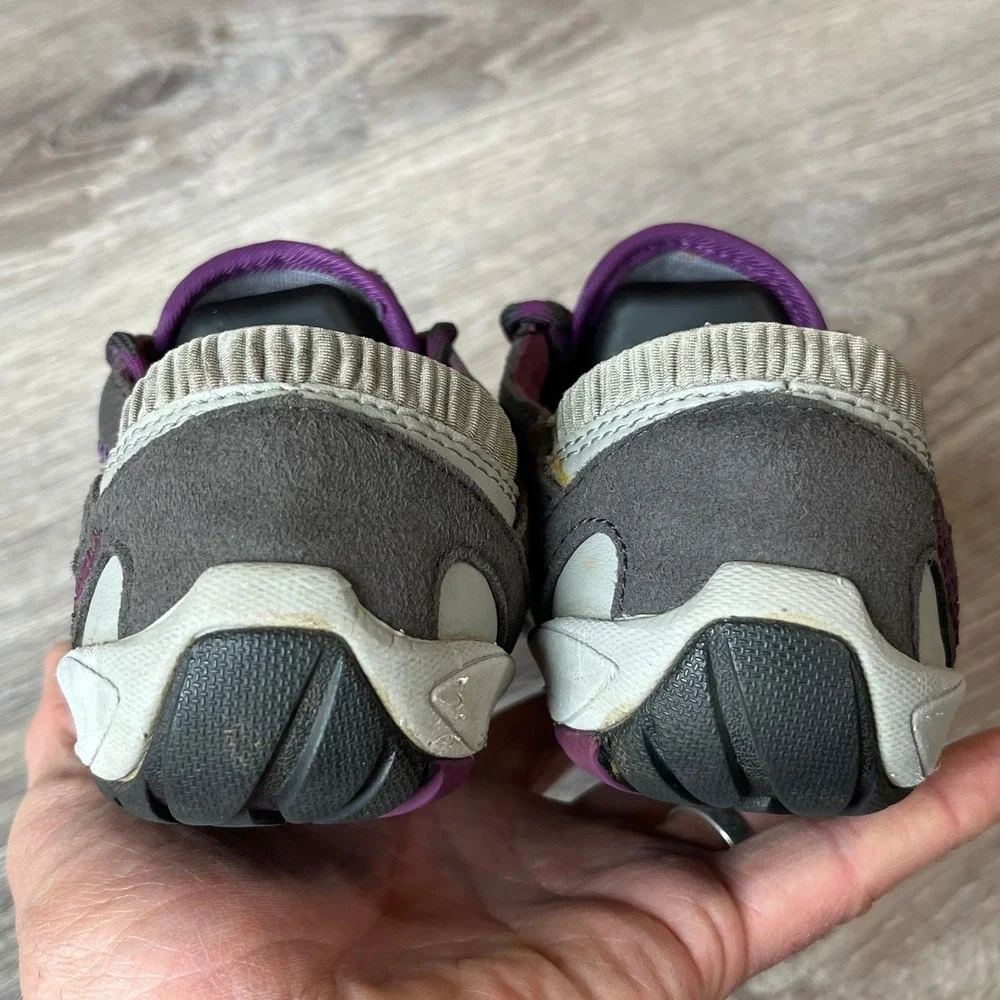 Merrell Pace Glove Minimalist Running Shoes‎ Gray Purple Womens 7.5 UK 5 EU 38